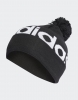 Woolie beanie winter hat Adidas POMPON HAT unisex Black