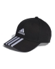 Adidas baseball hat with visor 3 Stripes Cotton Unisex Black