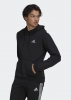 Sweatshirt Hoodie Adidas Essentials Fleece HD Baumwollfleece Herren Schwarz