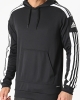 Adidas Squadra 21 Herren-Hoodie aus schwarzer Baumwolle