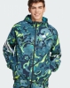 Sport-Freizeit-Anzugjacke Adidas Future Icons Allover Print Full-Zip Polyester MicroFibre Herren Weiß / Arctic Night