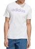  T-Shirt Maglia Maglietta UOMO Adidas Bianco Linear Cotone