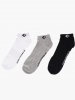 Converse PP Star Chevron Logo Socken Socken 3 Paar Sportswear Lifestyle Weiß Schwarz Grau