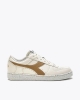 Sports shoes sneakers Diadora MAGIC BASKETBALL LOW 2030 Leather Man WHITE BROWN ICED COFFEE