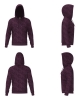 Hoodie Pullover kappa AUTHENTIC FANCY Cotton brushed Man Purple