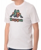 Freizeit-T-Shirt Kappa LOGO FIORO Herren-T-Shirt mit kurzen Ärmeln, Rundhalsausschnitt, Baumwolljersey, Weiß