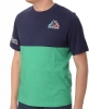 t-shirt leisure Kappa LOGO FEFFO mens short sleeves Crewneck Cotton Jersey green blue