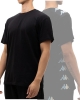 T-Shirt Kappa Banda 222 ECOP Baumwollmann schwarz kurze Ärmel