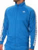 Sport suit jacket Kappa BANDA 222 ANNISTONI SLIM Blue Smurf-White-Grey polyester man