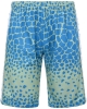 Sport shorts kappa 222 BANDA SAIO GRAPHIK Polyester man with pockets Green Dusty-Blue Smu