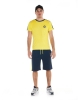Komplettes Freizeitset Man Academy 1947 Bermudashorts T-Shirt Set Gelb Blau