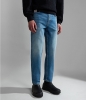  pantaloni casual Jeans denim UOMO Napapijri Celeste SOLVEIG Tasche senza zip
