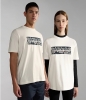 T-Shirt Freizeit Napapijri S-ANDESITE C SS Weiße Baumwolle