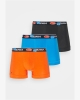 Nike Underwear BRIEF Graphic 3 PACK Culotte Boxer COTTON Man Black Orange Light Blue