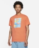  T-shirt tempo libero UOMO Nike Arancione Nsw Tee Beach Flamıngo Erkek Cotone