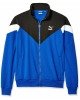 Sport Jacket Puma IconS Polyester man Blue black with zip pockets