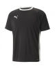 Padel-Tennis-Jersey-Shirt PUMA-Team LIGA PADEL TENNIS Kurzarm-Polyester-Rundhalsausschnitt Schwarz
