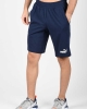Puma Essentials Jersey Baumwoll-Bermuda-Walking-Shorts mit Taschen Herren Blau pecoat