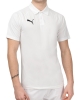 Puma teamLIGA Padel-Tennispolo Weißes Polyester mit kurzen Ärmeln