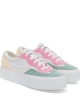 Sport shoes sneakers Superga 3041 REVOLLEY PLATFORM TERRY C Woman White Ivory-Pink-Wh
