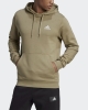 Adidas Essentials Fleece Kapuzenpullover Baumwolle Beige Kakhi Mann