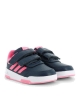  Scarpe Sneakers Bambini Unisex Adidas Tensaur Sport lace Feltro Blu