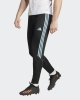 Adidas Tiro 23 Club Polyester-Trainingshose mit Reißverschlusstaschen, Herren, Schwarz, Hellblau